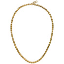 Collier Halskette Edelstahl goldfarben beschichtet 47 cm