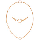 Collier 925 Sterling Silber rotgold vergoldet 42 cm