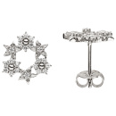 Ohrstecker Blume 925 Sterling Silber 42 Zirkonia Ohrringe
