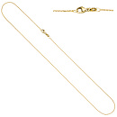 Ankerkette 750 Gold Gelbgold diamantiert 1,1 mm 45 cm Kette Halskette Karabiner