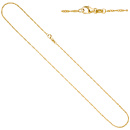 Singapurkette 750 Gold Gelbgold 1,4 mm 45 cm Kette Halskette Goldkette Karabiner