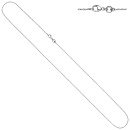 Zopfkette 950 Platin 1,0 mm 45 cm Kette Halskette Karabiner