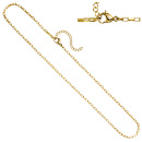 Collier Halskette Edelstahl goldfarben 44,5 cm