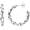 Halbcreolen 925 Sterling Silber Ohrringe Creolen