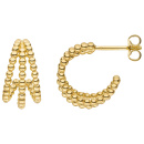 Halbcreolen 375 Gold Gelbgold Ohrringe Creolen