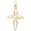 Anhänger Kreuz 375 Gold Gelbgold Kreuzanhänger