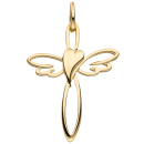 Anhänger Kreuz 375 Gold Gelbgold Kreuzanhänger