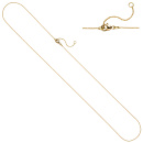 Ankerkette 750 Gold Gelbgold 0,6 mm 45 cm Kette Halskette Karabiner
