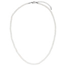 Halskette Kette Muschelkern Perlen weiß 4 mm 50 cm