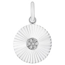 Anhänger Sonne 925 Sterling Silber 7 Zirkonia