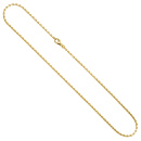 Ankerkette 333 Gold Gelbgold massiv diamantiert 2,0 mm 45 cm Kette Halskette