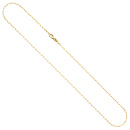 Weit-Ankerkette 585 Gold Gelbgold massiv diamantiert 45 cm Kette Halskette