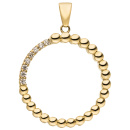 Anhänger 333 Gold Gelbgold 8 Zirkonia Goldanhänger