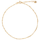 Fußkettchen mit Kugel 333 Gelbgold 25 cm Federring