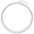Collier Halskette Kugeln 925 Sterling Silber 44 cm Silberkette