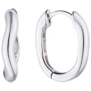 Creolen geschwungen 925 Sterling Silber Ohrringe