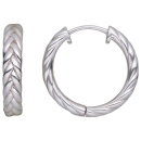 Creolen geflochten 925 Sterling Silber Ohrringe