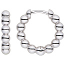 Creolen Kugeln 925 Sterling Silber Ohrringe