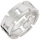 Damen Ring breit 925 Sterling Silber Silberring