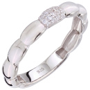 Damen Ring 925 Sterling Silber 18 Zirkonia Silberring
