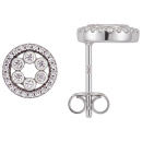 Ohrstecker Kreis 925 Sterling Silber 56 Zirkonia