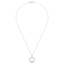 Collier Halskette 925 Sterling Silber 13 Zirkonia 45 cm Silberkette