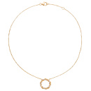 Collier 925 Silber vergoldet 40 Lab-Grown-Diamanten Brillanten 0,13 ct.