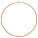 Collier Himbeerkette 925 Sterling Silber vergoldet diamantiert 45 cm