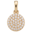 Anhänger 333 Gold Gelbgold 38 Zirkonia Goldanhänger